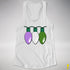 Genderqueer Pride Christmas Lights Racerback Tank - White